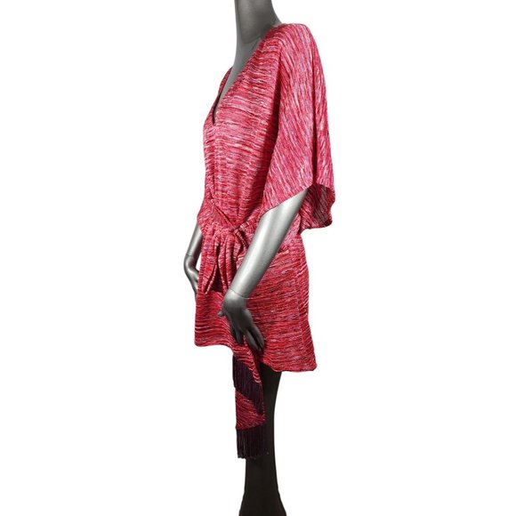 Alexis NWT Pink Tunic Belted Sunset Denise Poncho Top Sash Bow Tie XS / Small - Picture 3 of 8